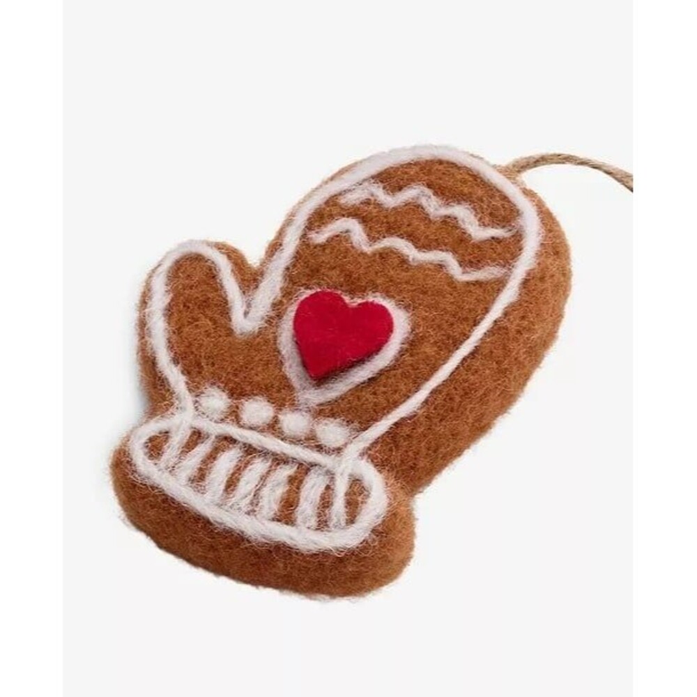Macy’s Holiday Lane Gingerbread Village Gingerbread Mitten Ornament